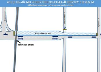 Құрылыс жұмыстарына байланысты көлік қозғалысы уақытша шектеледі