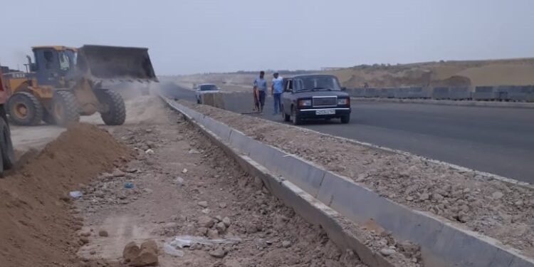 «Тұран» шағынауданында 13 көшенің құрылысы қарқынды жүргізілуде