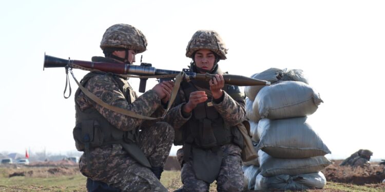 Түркістан облысында тактикалық оқу-жаттығу өтті