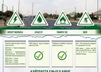 Қайтпаста биыл 5 көше жарықтандырылады