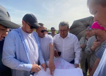 Құрсайда ауыз су құрлысы жүруде