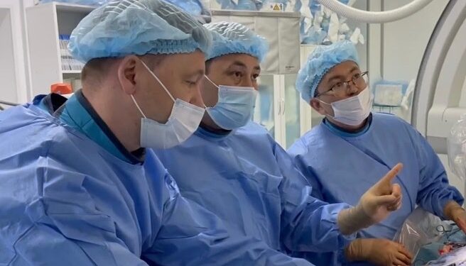 №2 қалалық ауруханада стент-графт эндопротезін орнату отасы жасалды