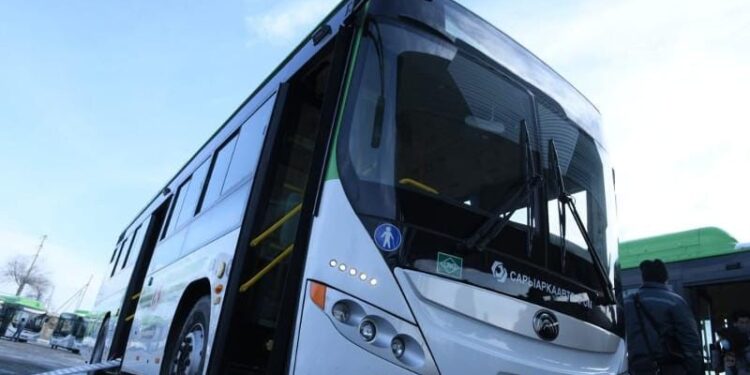 №34 бағыттағы автобустар жаңаланды