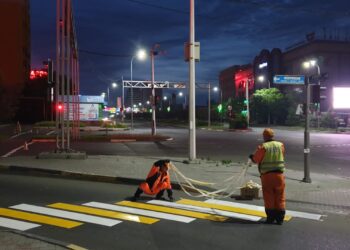 Шымкентте 450 шақырым көшеге жол таңбалары сызылады