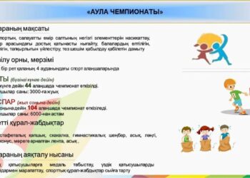 Спорт алаңшаларда аула чемпионаты өтуде