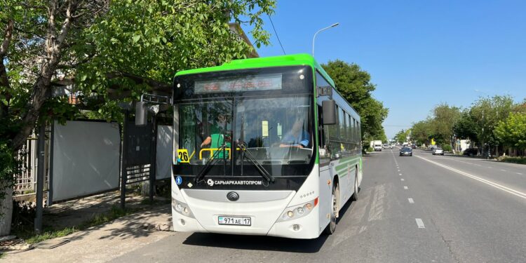 №26 бағыттағы автобустар жаңаланды