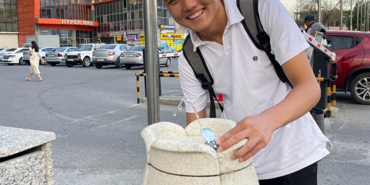 Шымкетте ауызсу бұрқақтары қайта іске қосылды