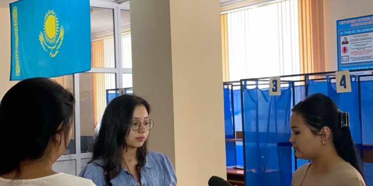 Алғаш рет дауыс берді