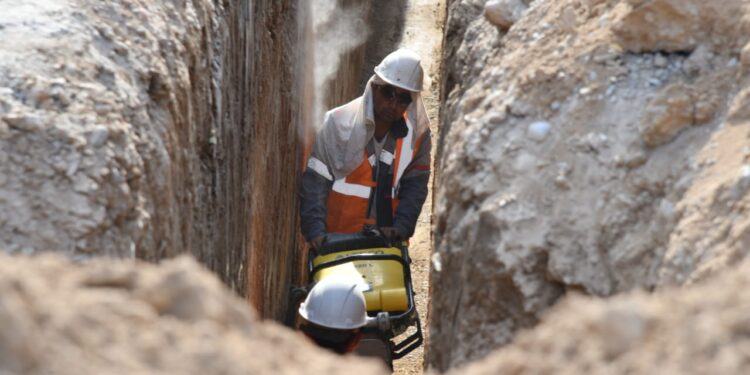 Мираста кәріз жүйесін тарту құрылысы жүріп жатыр