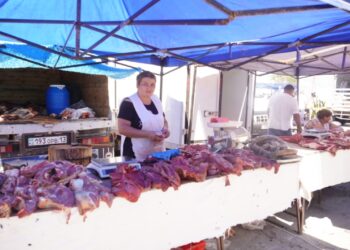 Қала күні қарсаңында ауыл шаруашылығы өнімдерінің жәрменкесі өтті