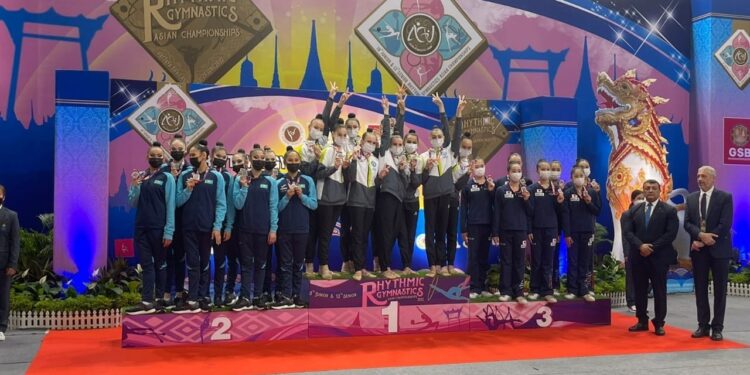 Шымкенттік гимнастшылар азия чемпионатында 4 медаль жеңіп алды