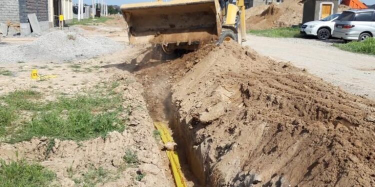 Нұртаста инфрақұрылыммен қамту құрылысы  қарқынды жүруде