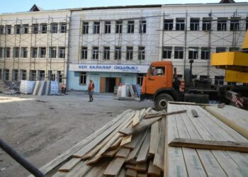 А.Байтұрсынов атындағы №50 мектеп-гимназия құрылысы бітуге жақын