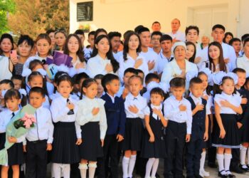 №65 Мектеп-гимназиясында алғашқы қоңырау соғылды