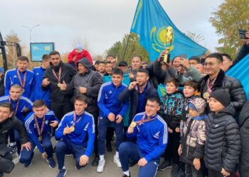 Шымкент жеңімпазын қарсы алды