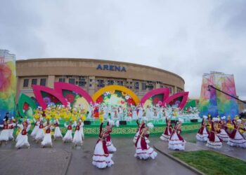 ТҮРКІСТАН: ОБЛЫС ӨНЕРПАЗДАРЫ V ДҮНИЕЖҮЗІЛІК КӨШПЕНДІЛЕР ОЙЫНЫНА АТСАЛЫСАДЫ