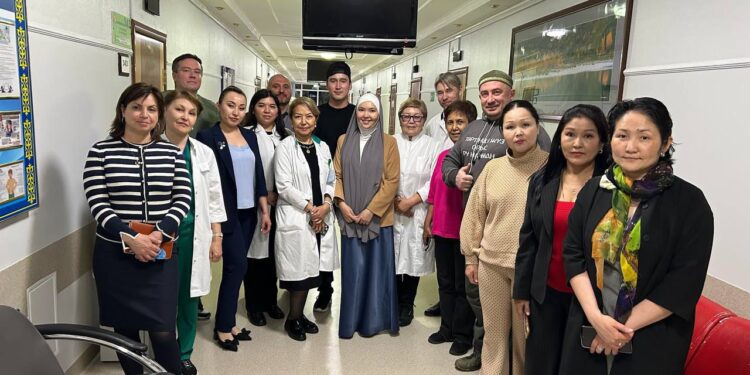 ТҮРКІСТАНҒА ҰЛТТЫҚ ГОСПИТАЛЬ ДӘРІГЕРЛЕРІ КЕЛДІ