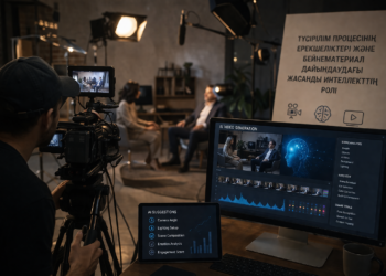 Түсірілім процесінің ерекшеліктері және бейнематериал дайындаудағы жасанды интеллекттің рөлі